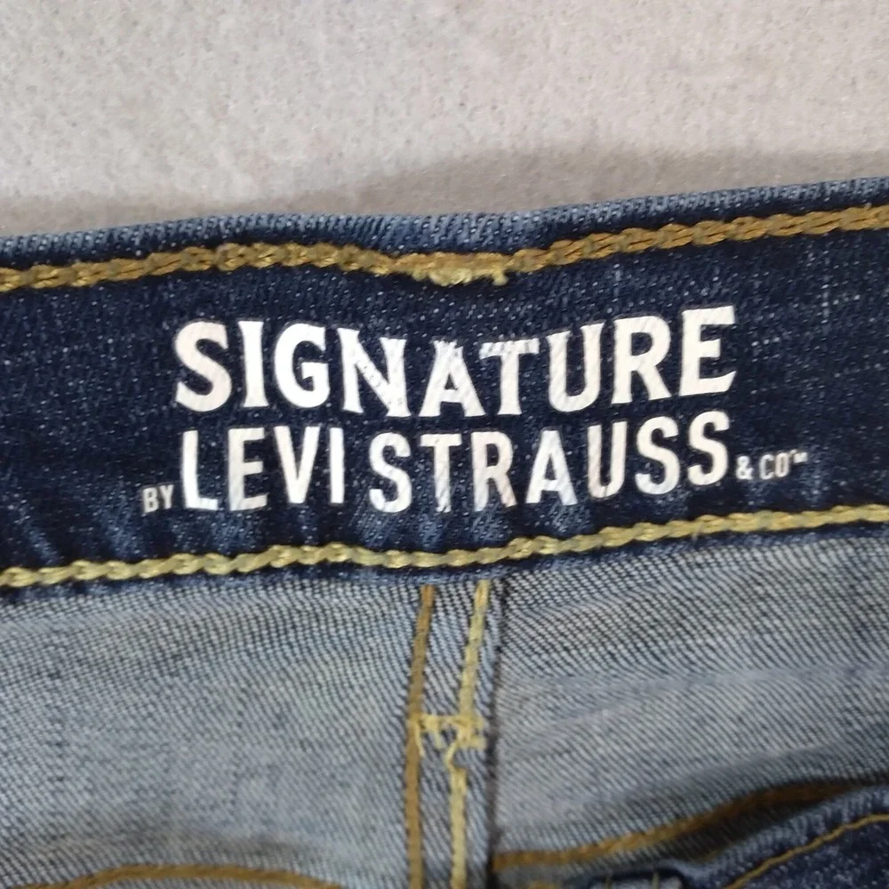 Levi's Signature jeans mens 36x30 blue Flex stretch denim pants regular straight